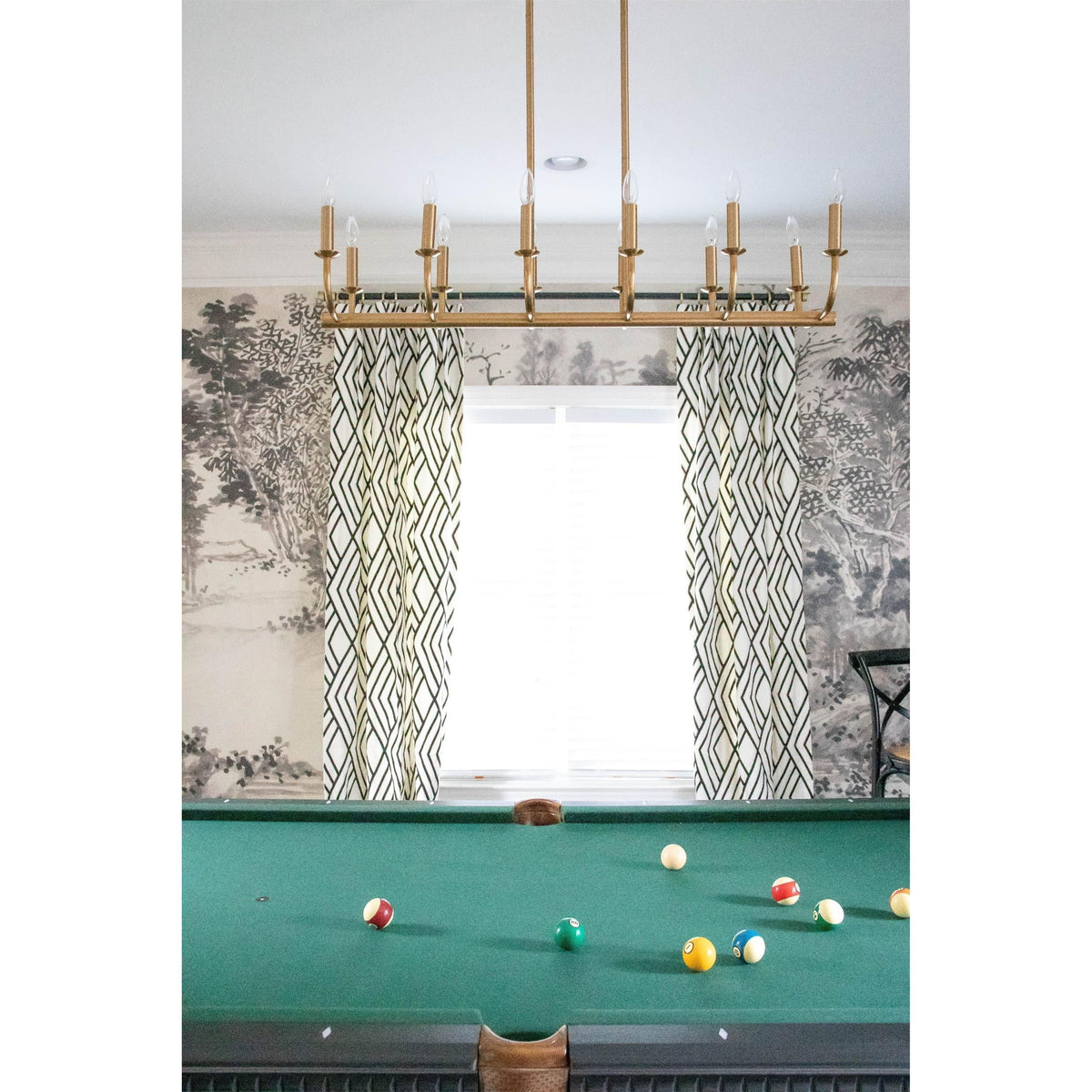 Quenelwyn Brass Chandelier-Moonnatur