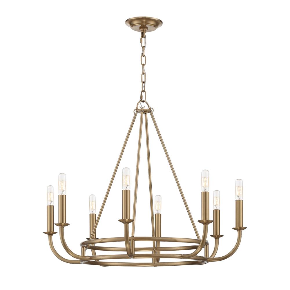 Quenelwyn Brass Chandelier-Moonnatur