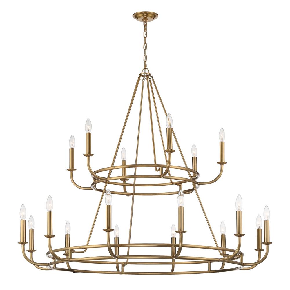 Quenelwyn Brass Chandelier-Moonnatur