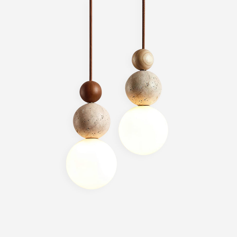 Veyrenbrook Travertine Pendant Light-Moonnatur