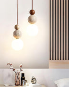 Veyrenbrook Travertine Pendant Light-Moonnatur