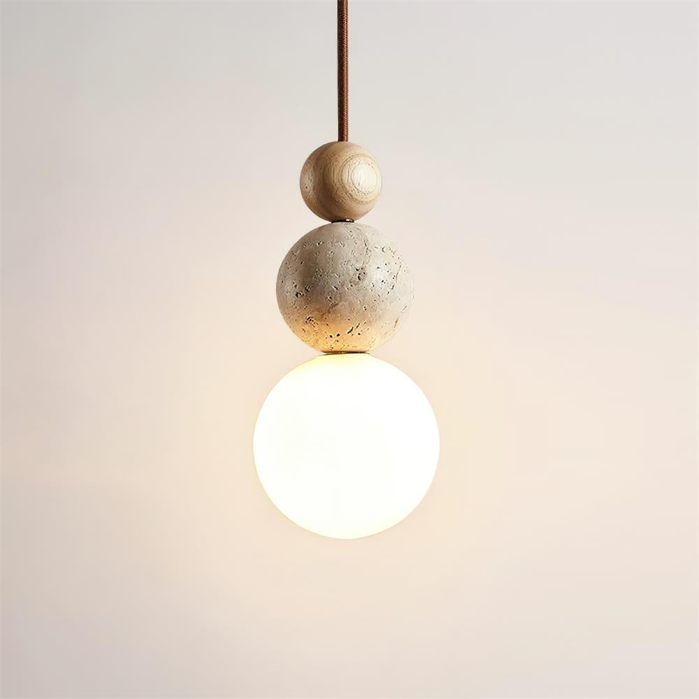 Veyrenbrook Travertine Pendant Light-Moonnatur