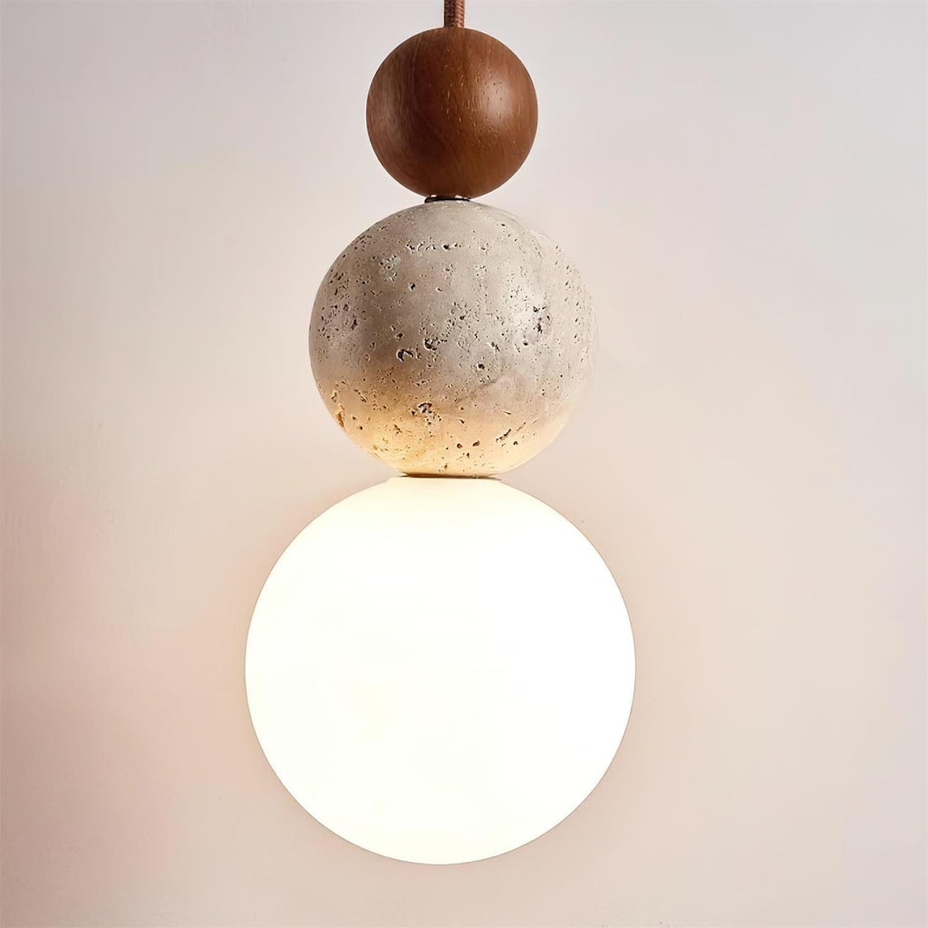 Veyrenbrook Travertine Pendant Light-Moonnatur