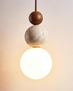 Veyrenbrook Travertine Pendant Light-Moonnatur
