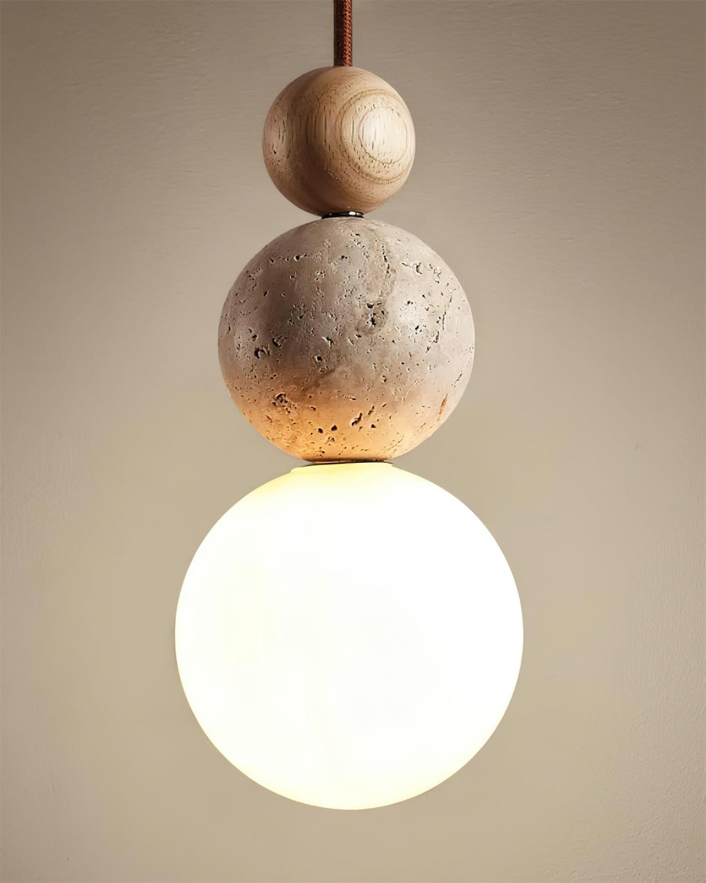 Veyrenbrook Travertine Pendant Light-Moonnatur