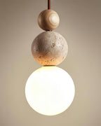 Veyrenbrook Travertine Pendant Light-Moonnatur