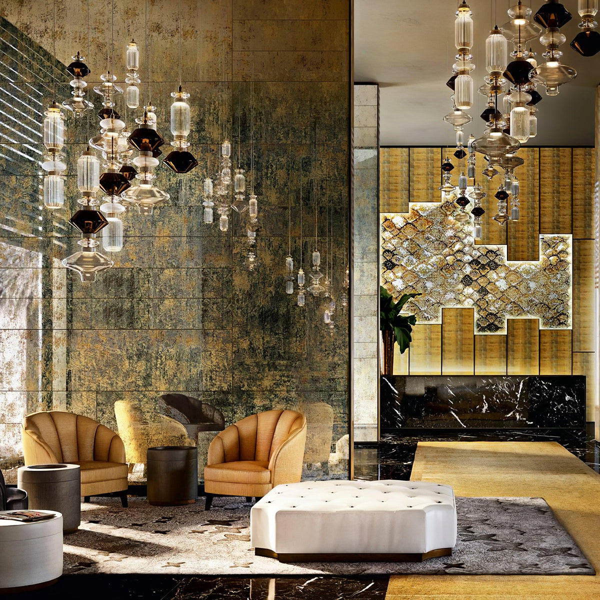 Navelle Glass Pendant Lamp-Moonnatur