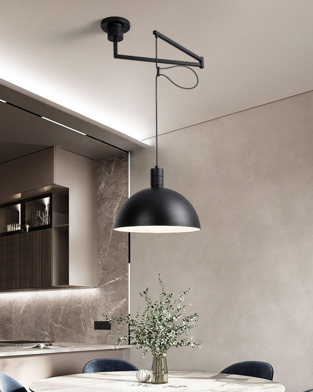 Tarnelhaven Metal Pendant Light-Moonnatur