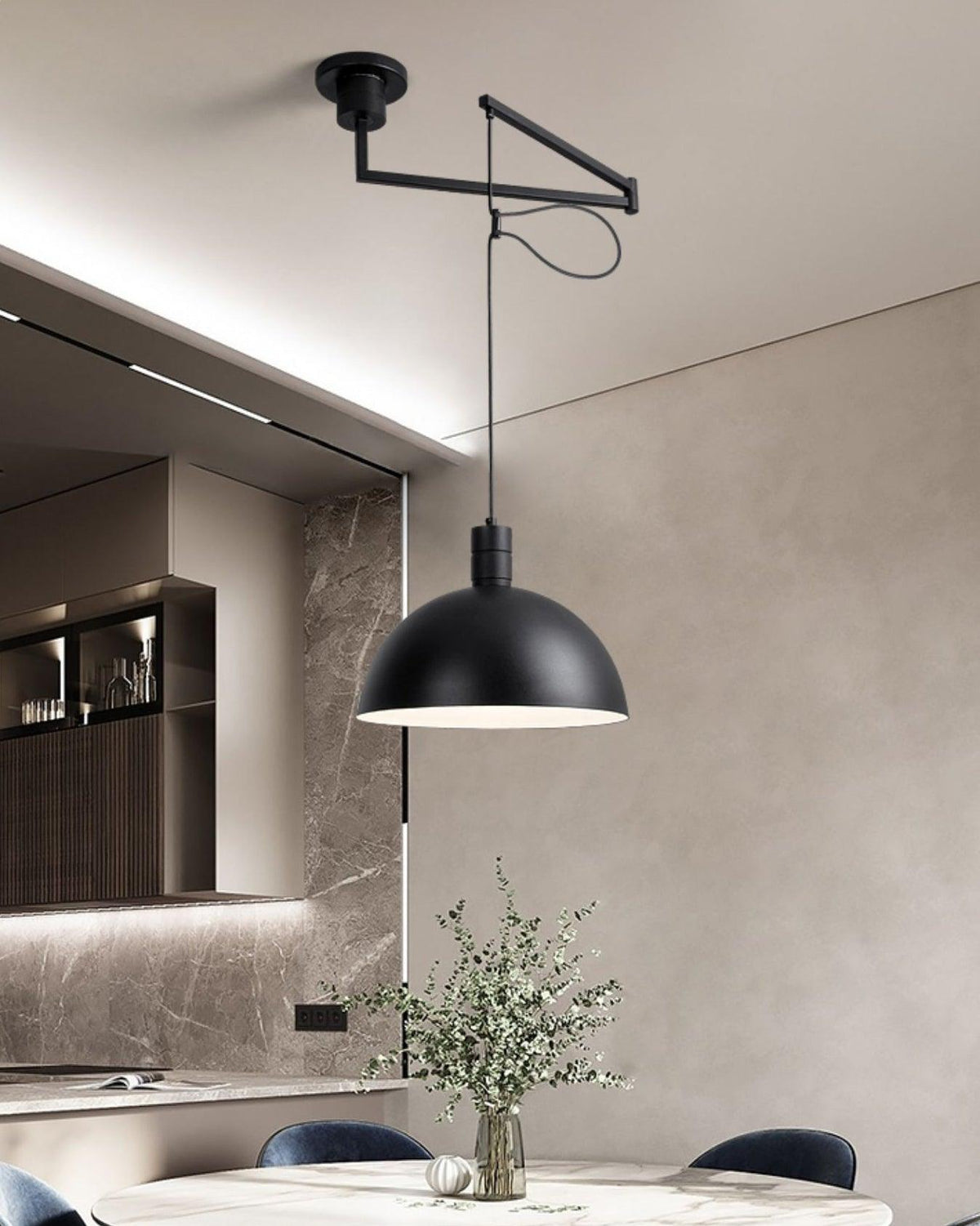 Tarnelhaven Metal Pendant Light-Moonnatur