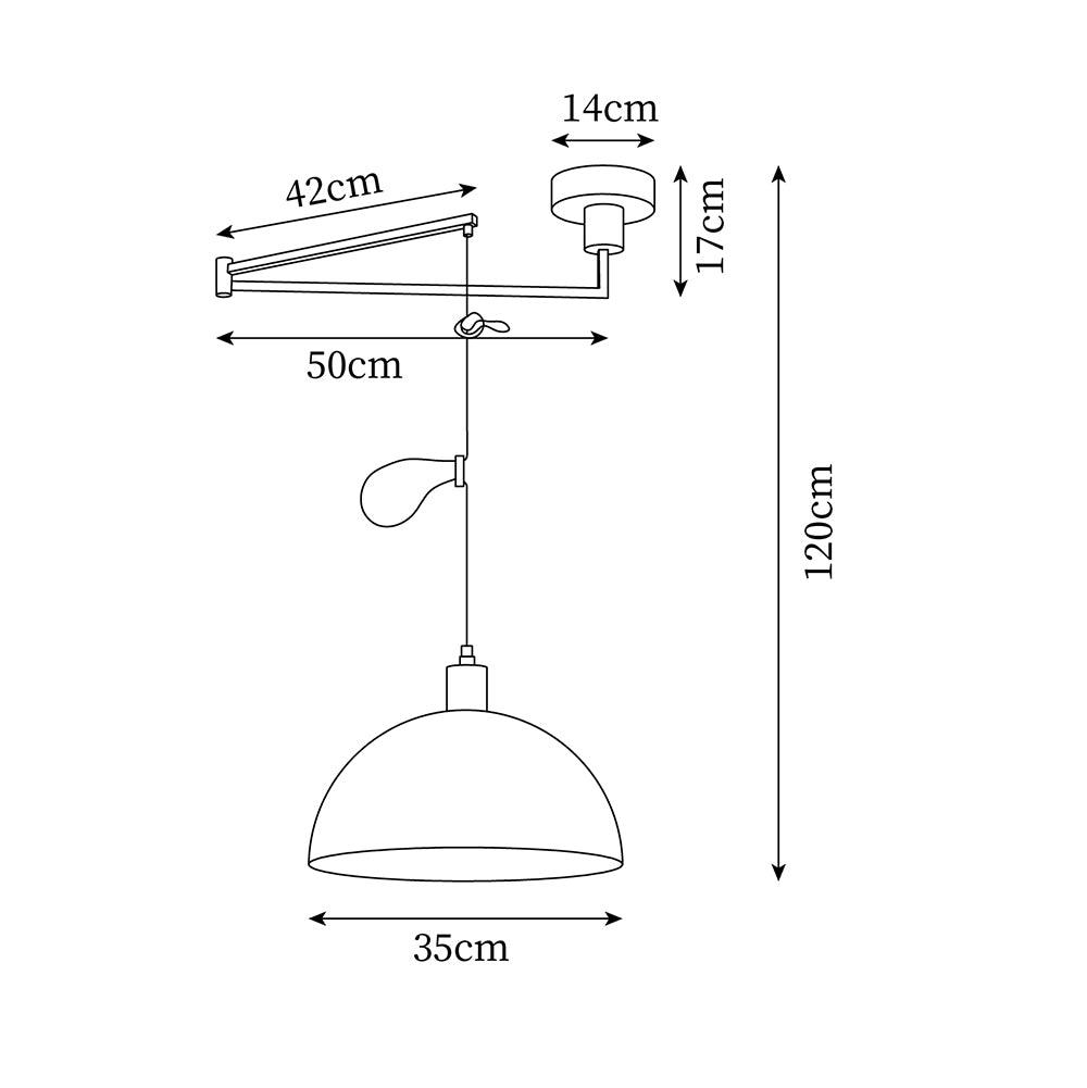 Tarnelhaven Metal Pendant Light-Moonnatur