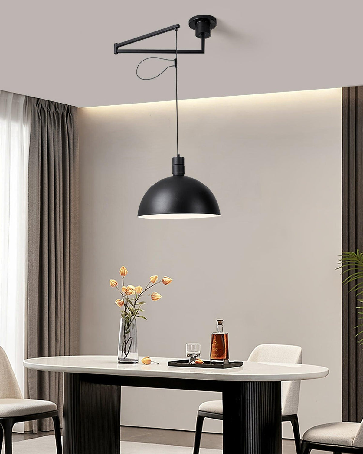 Tarnelhaven Metal Pendant Light-Moonnatur