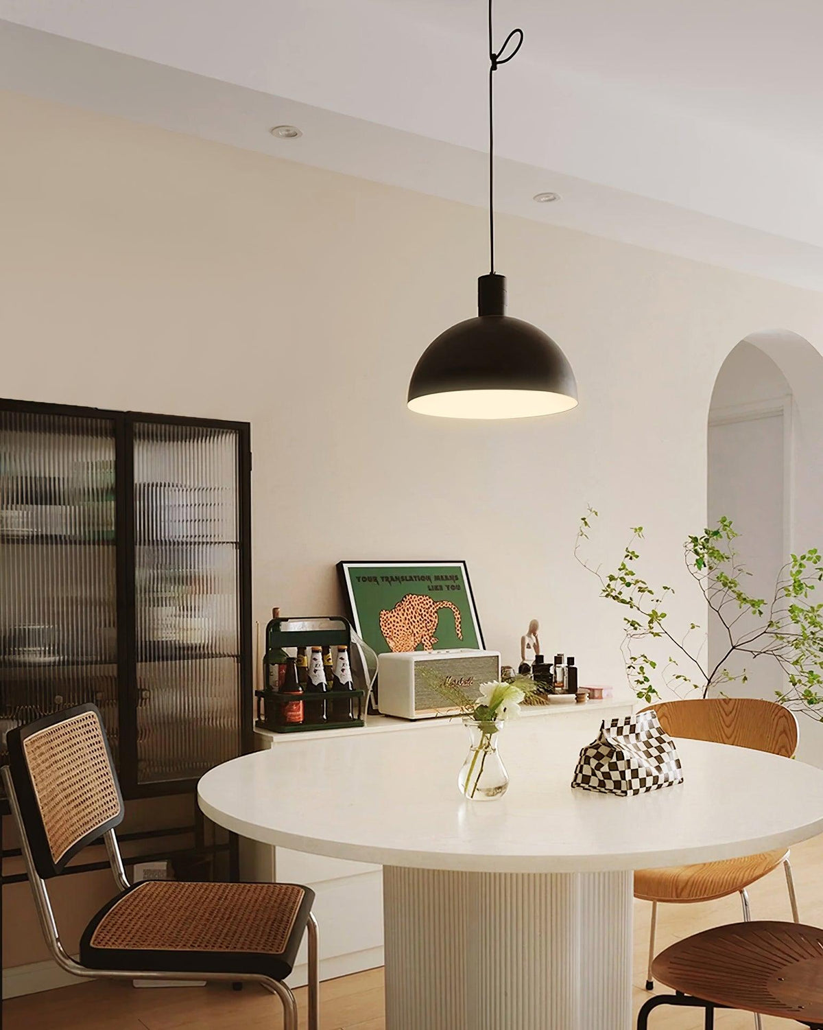 Tarnelhaven Metal Pendant Light-Moonnatur
