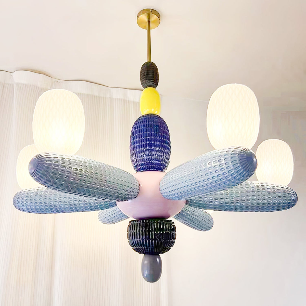 Perenena Glass Chandelier-Moonnatur
