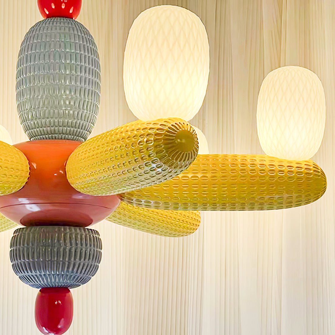 Perenena Glass Chandelier-Moonnatur