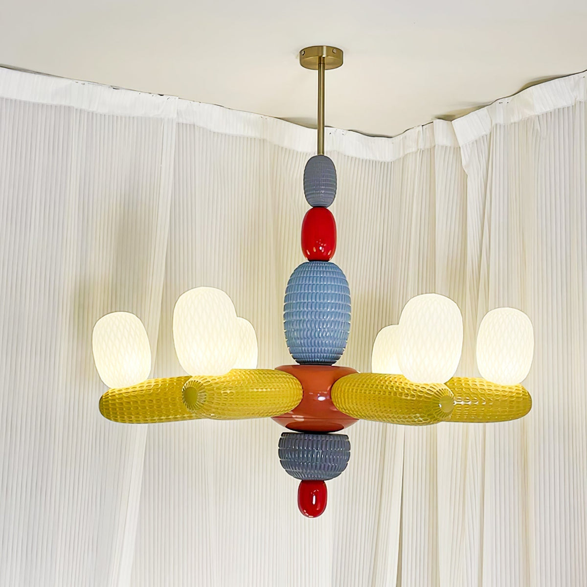 Perenena Glass Chandelier-Moonnatur