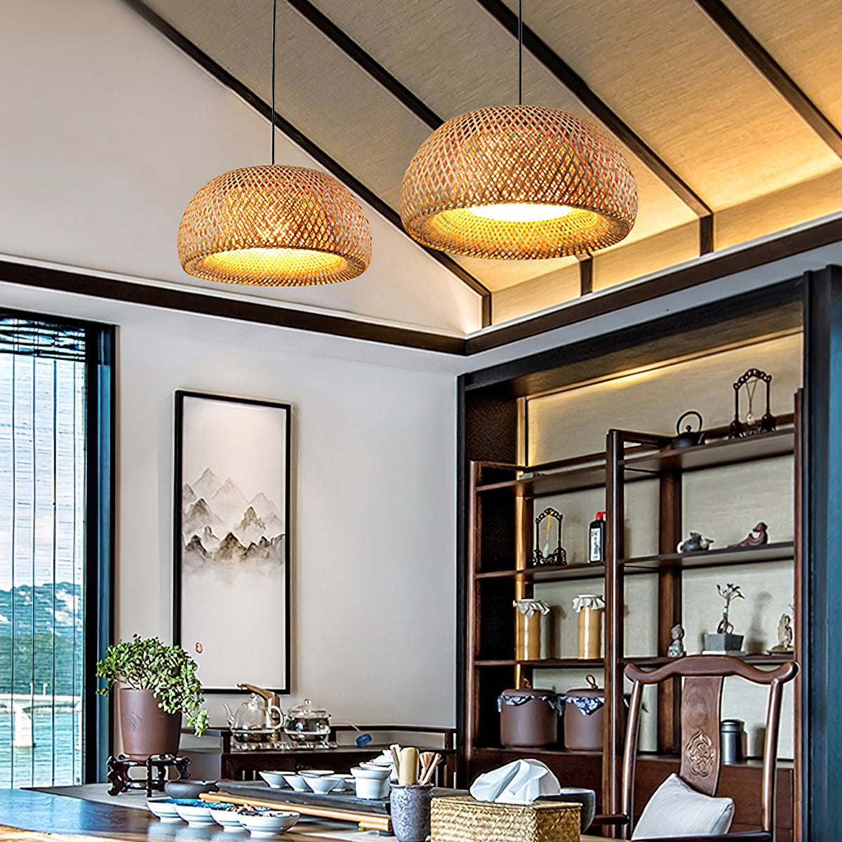 Ardenune Bamboo Pendant Light-Moonnatur