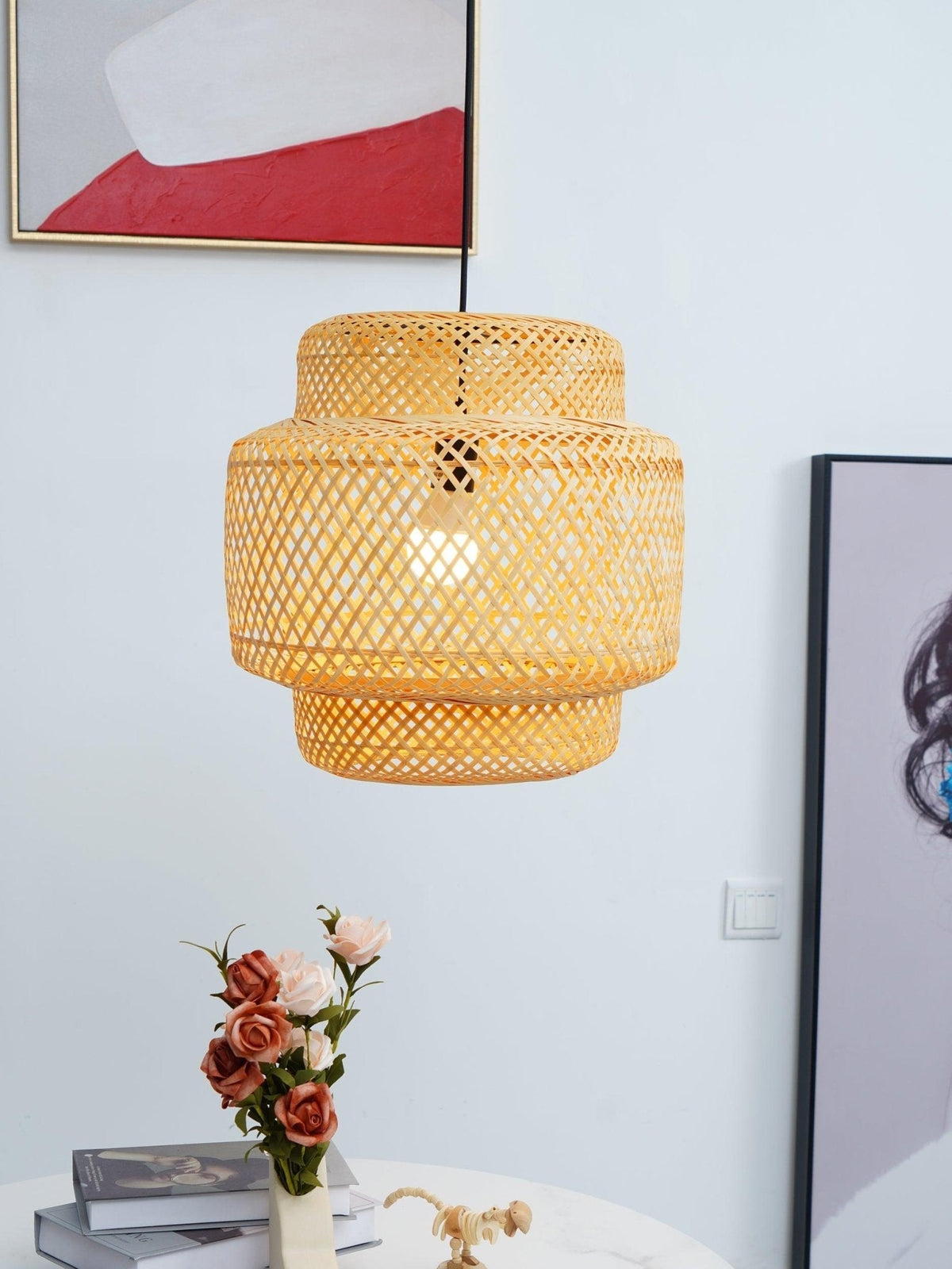Veldenena Bamboo Pendant Light-Moonnatur