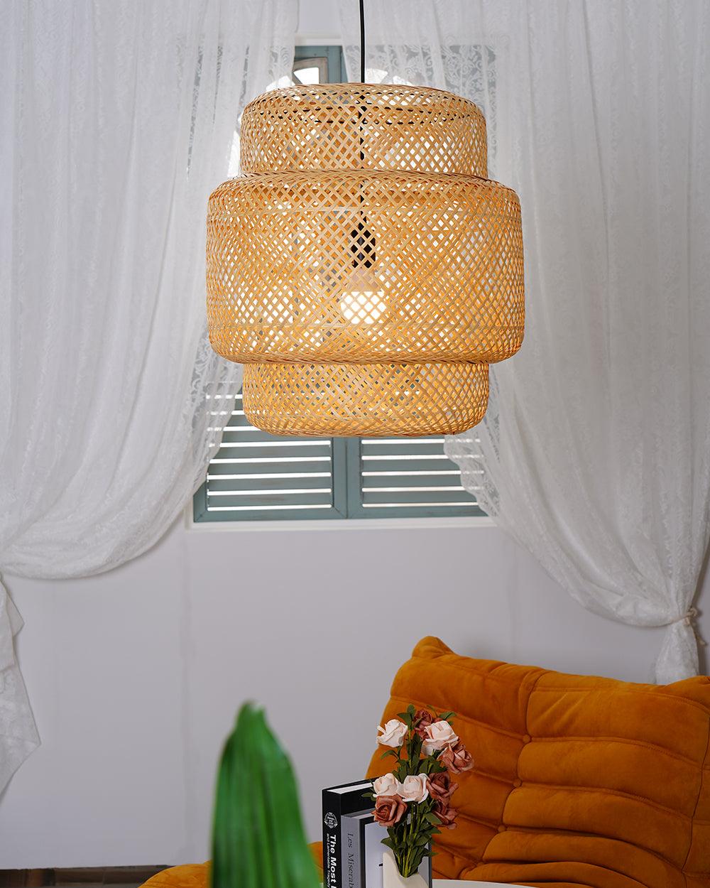 Veldenena Bamboo Pendant Light-Moonnatur