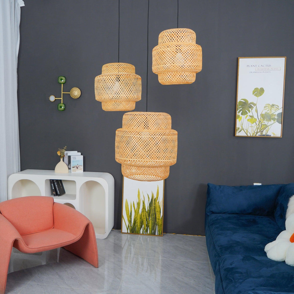 Veldenena Bamboo Pendant Light-Moonnatur