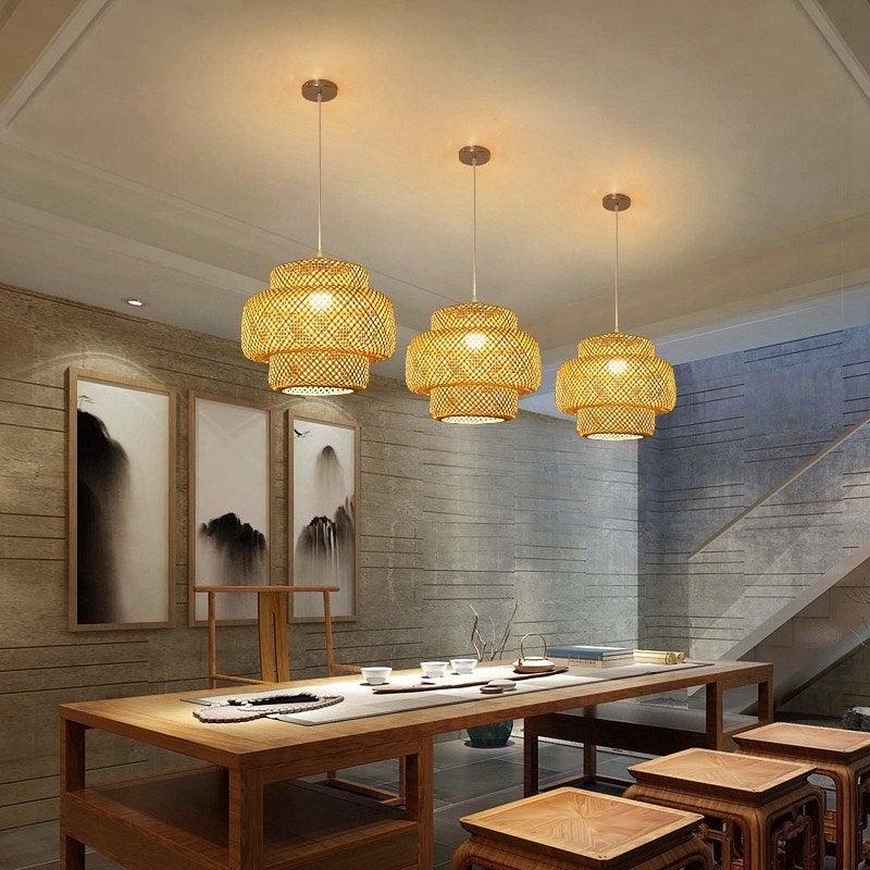 Veldenena Bamboo Pendant Light-Moonnatur