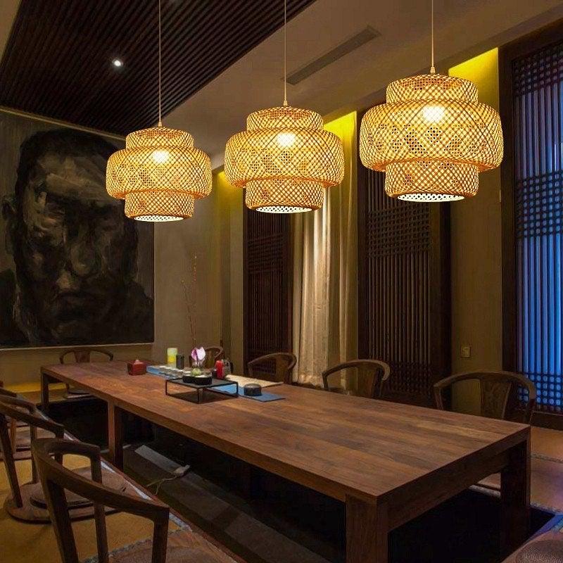 Veldenena Bamboo Pendant Light-Moonnatur