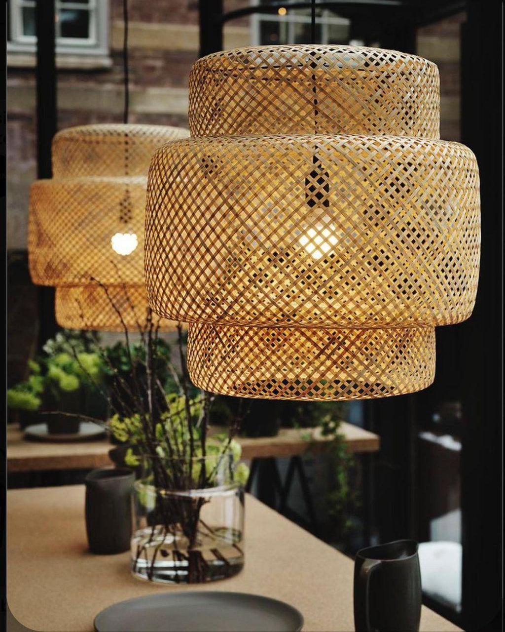 Veldenena Bamboo Pendant Light-Moonnatur