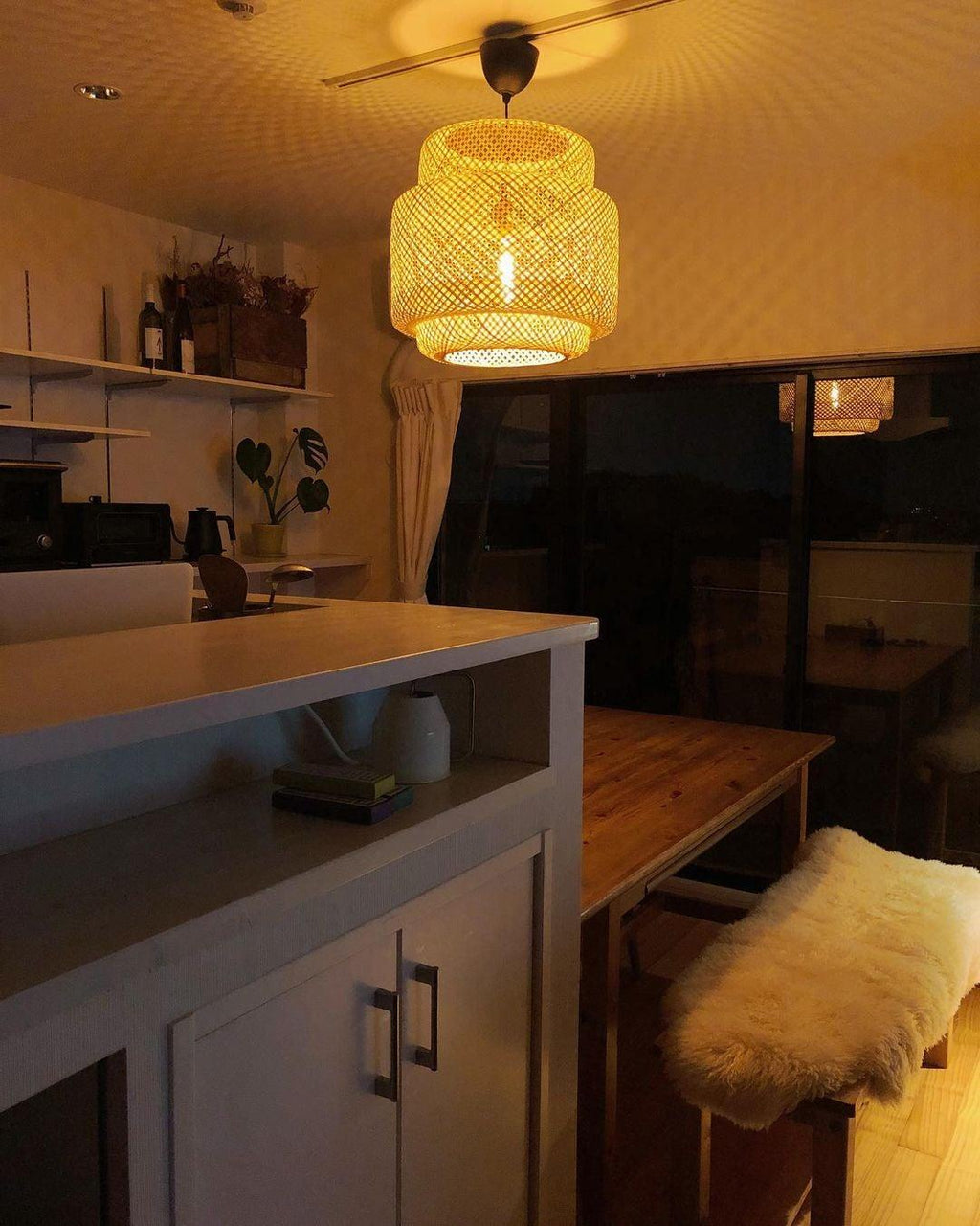Veldenena Bamboo Pendant Light-Moonnatur