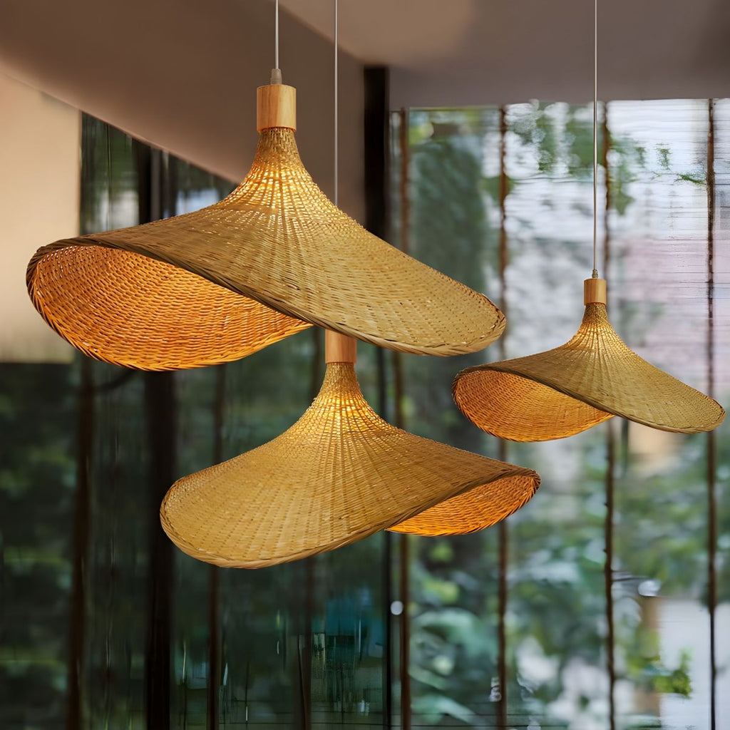 Morveniel Rattan Pendant Light-Moonnatur