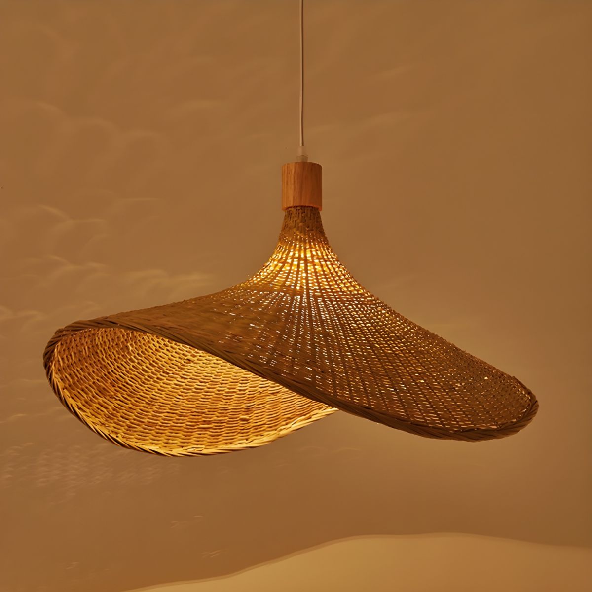 Morveniel Rattan Pendant Light-Moonnatur