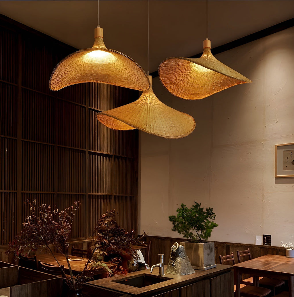 Morveniel Rattan Pendant Light-Moonnatur