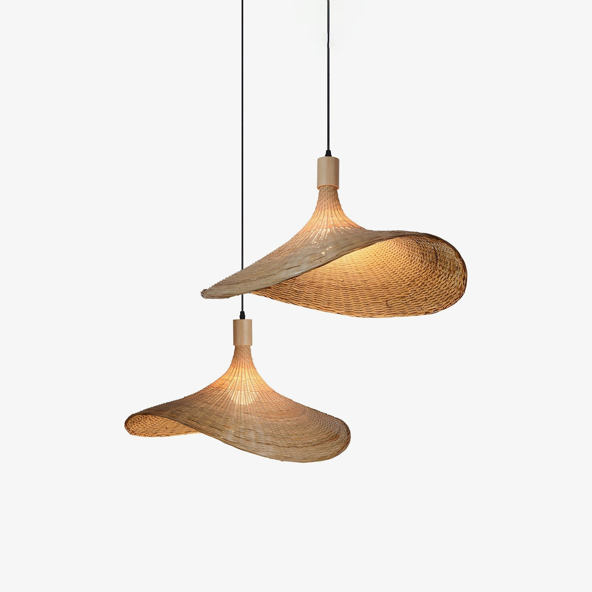 Morveniel Rattan Pendant Light-Moonnatur
