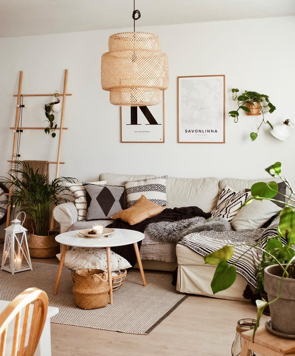 Veldenena Bamboo Pendant Light-Moonnatur