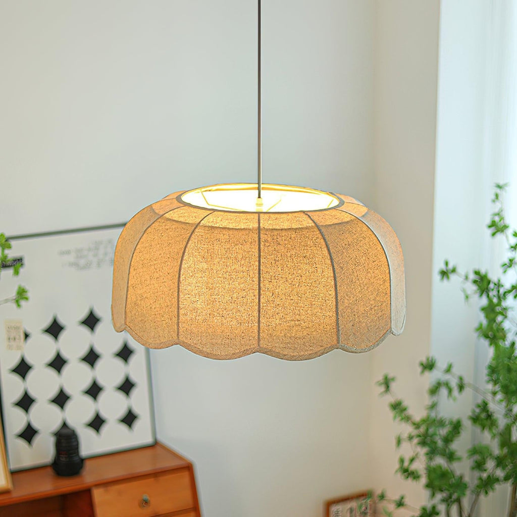 Cavenwell Fabric Pendant Light-Moonnatur