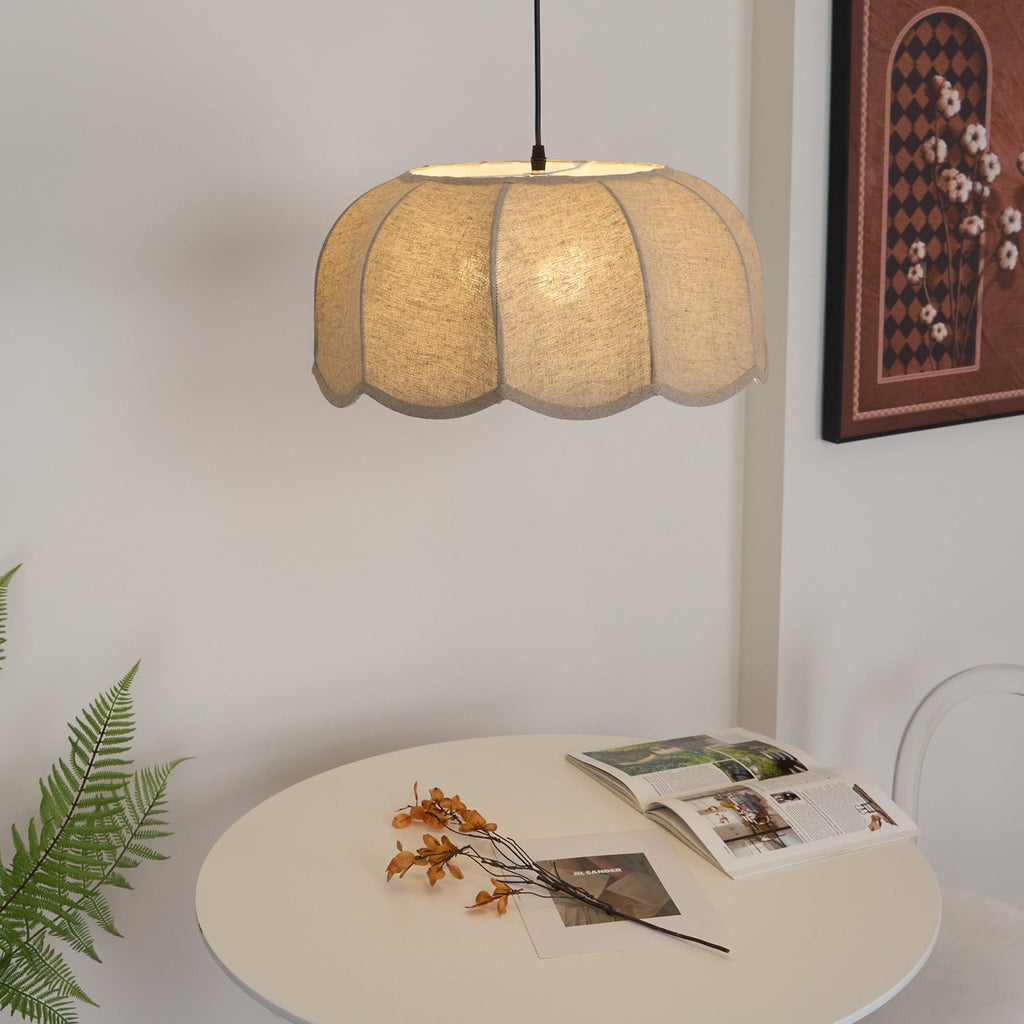 Jalmere Fabric Pendant Light-Moonnatur