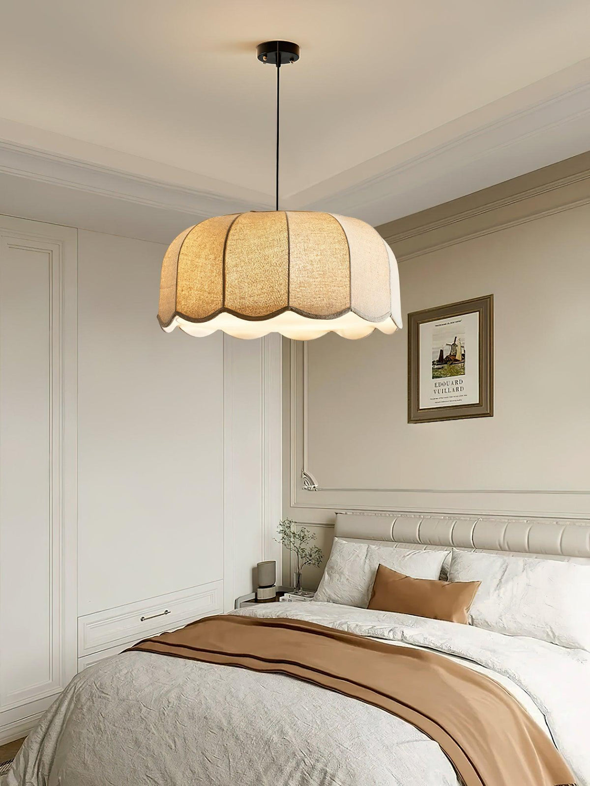 Jalmere Fabric Pendant Light-Moonnatur