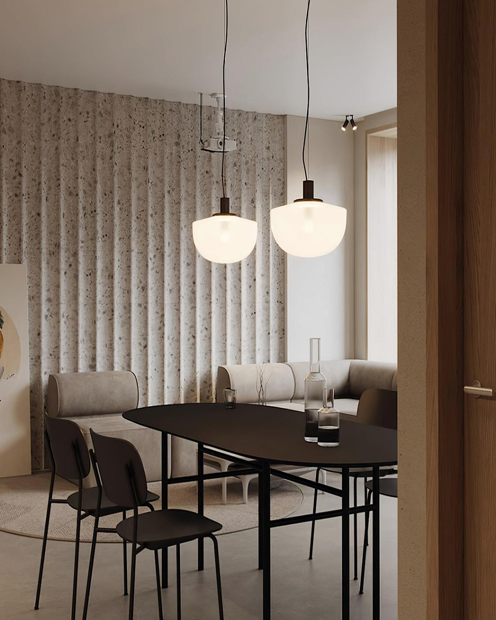 Laderwren Glass Pendant Light-Moonnatur