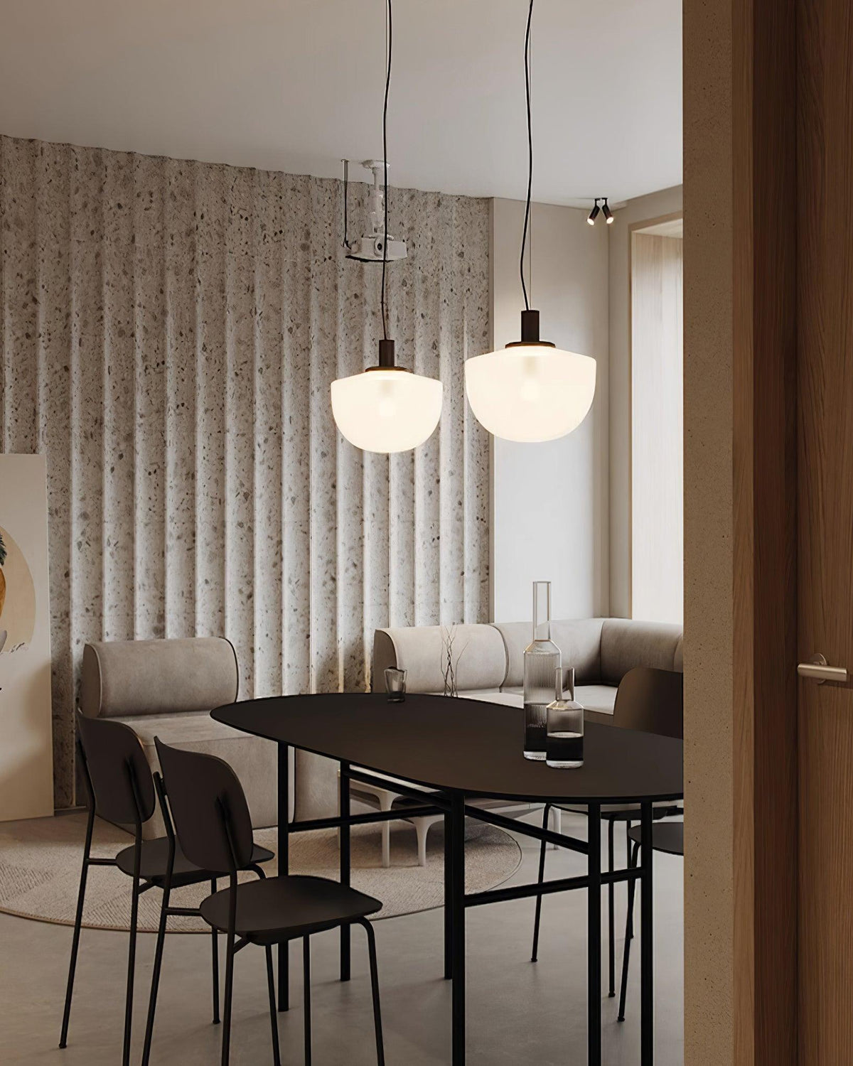 Laderwren Glass Pendant Light-Moonnatur
