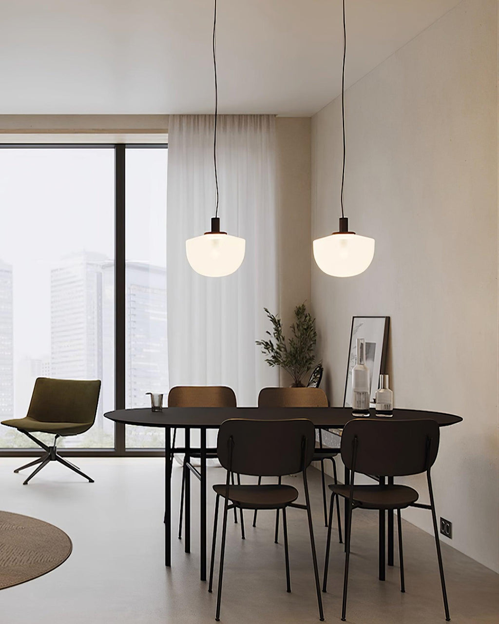 Laderwren Glass Pendant Light-Moonnatur