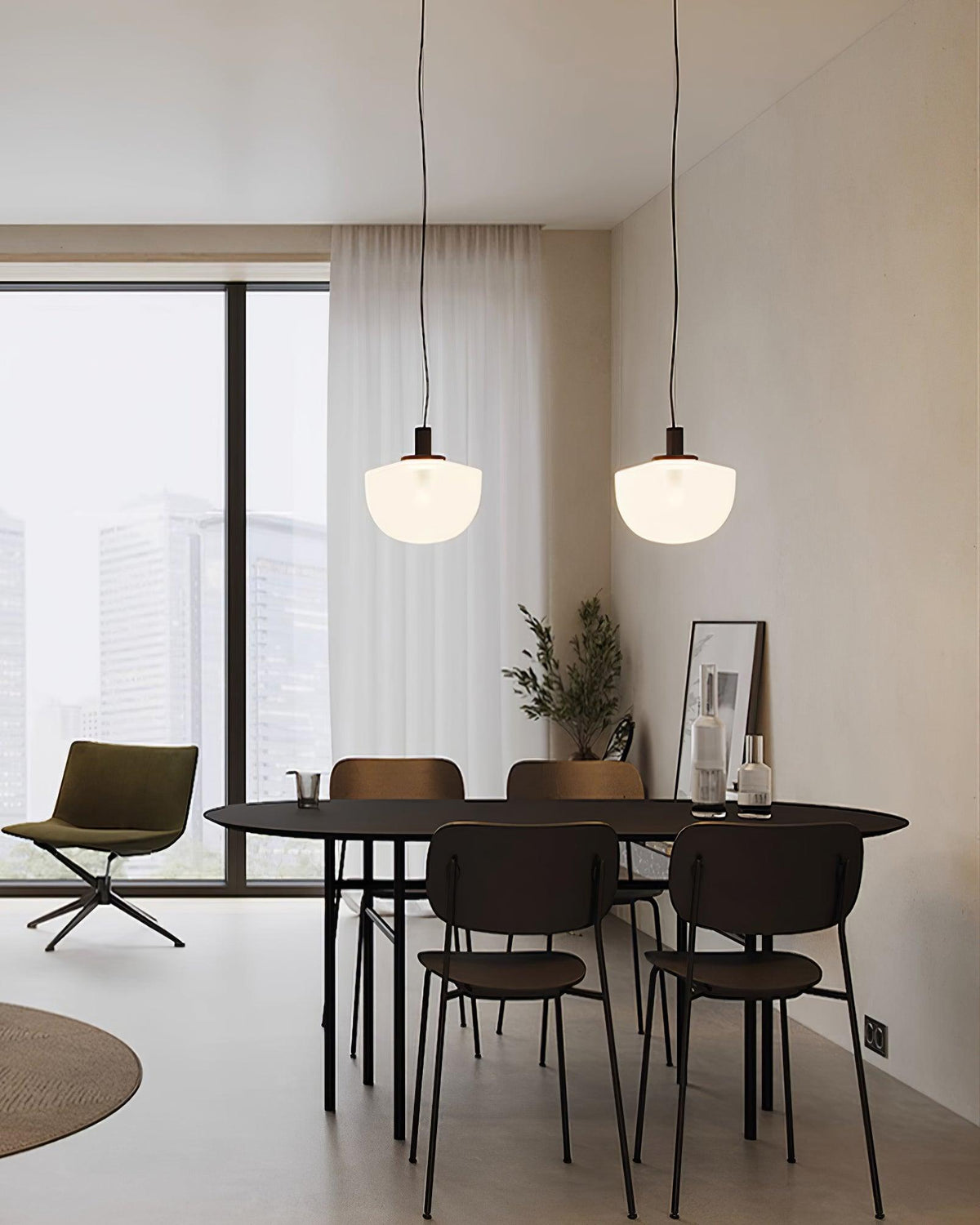 Laderwren Glass Pendant Light-Moonnatur