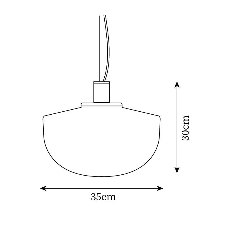 Laderwren Glass Pendant Light-Moonnatur