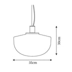 Laderwren Glass Pendant Light-Moonnatur