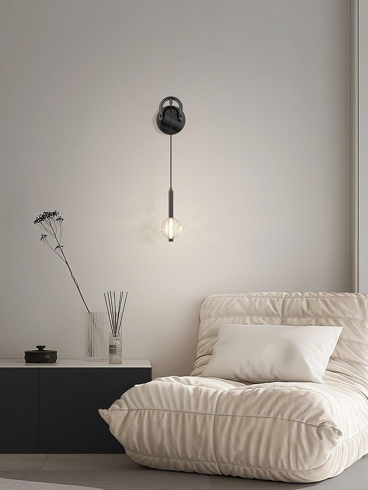 Rildenonna Crystal Wall Light-Moonnatur