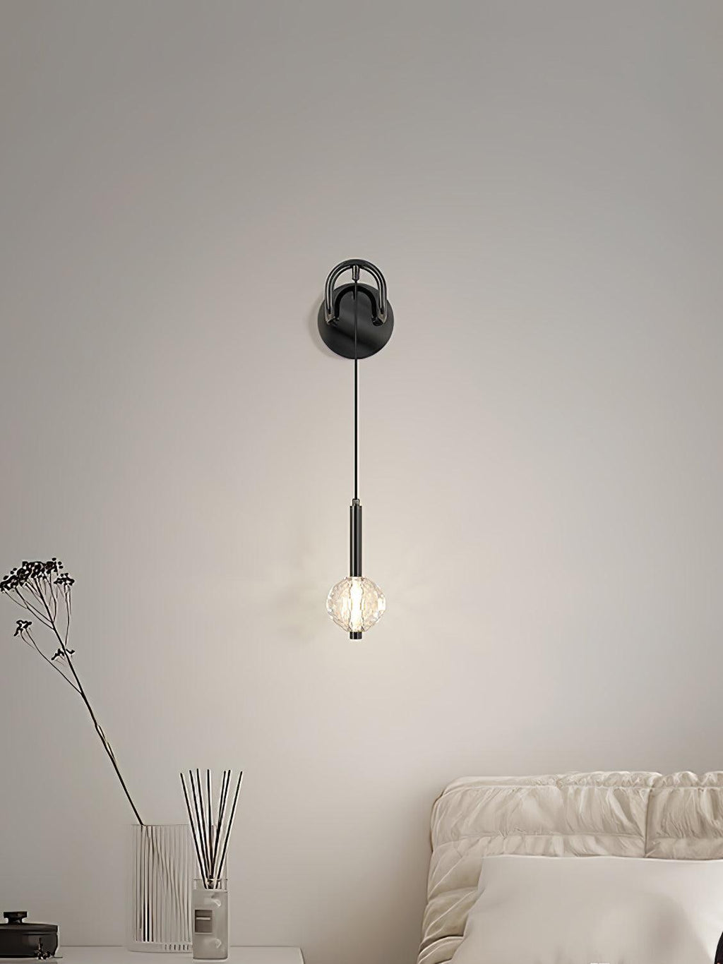 Rildenonna Crystal Wall Light-Moonnatur