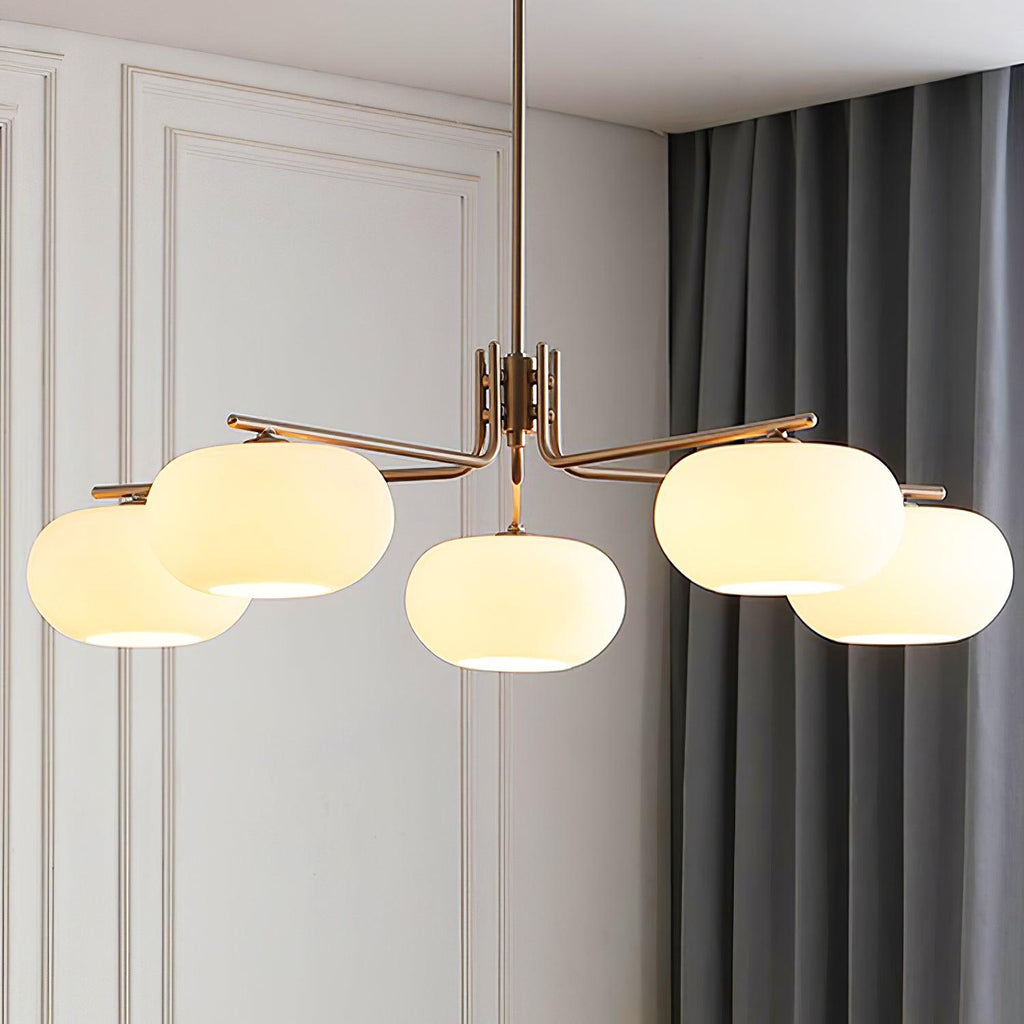 Darnwell Glass Chandelier-Moonnatur
