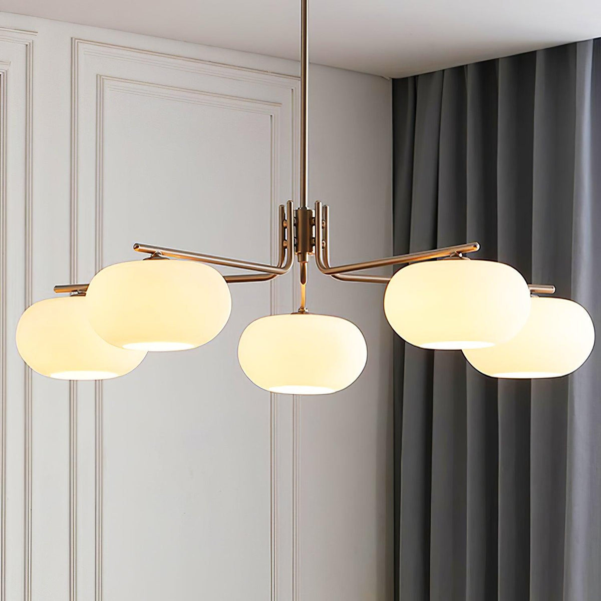 Darnwell Glass Chandelier-Moonnatur