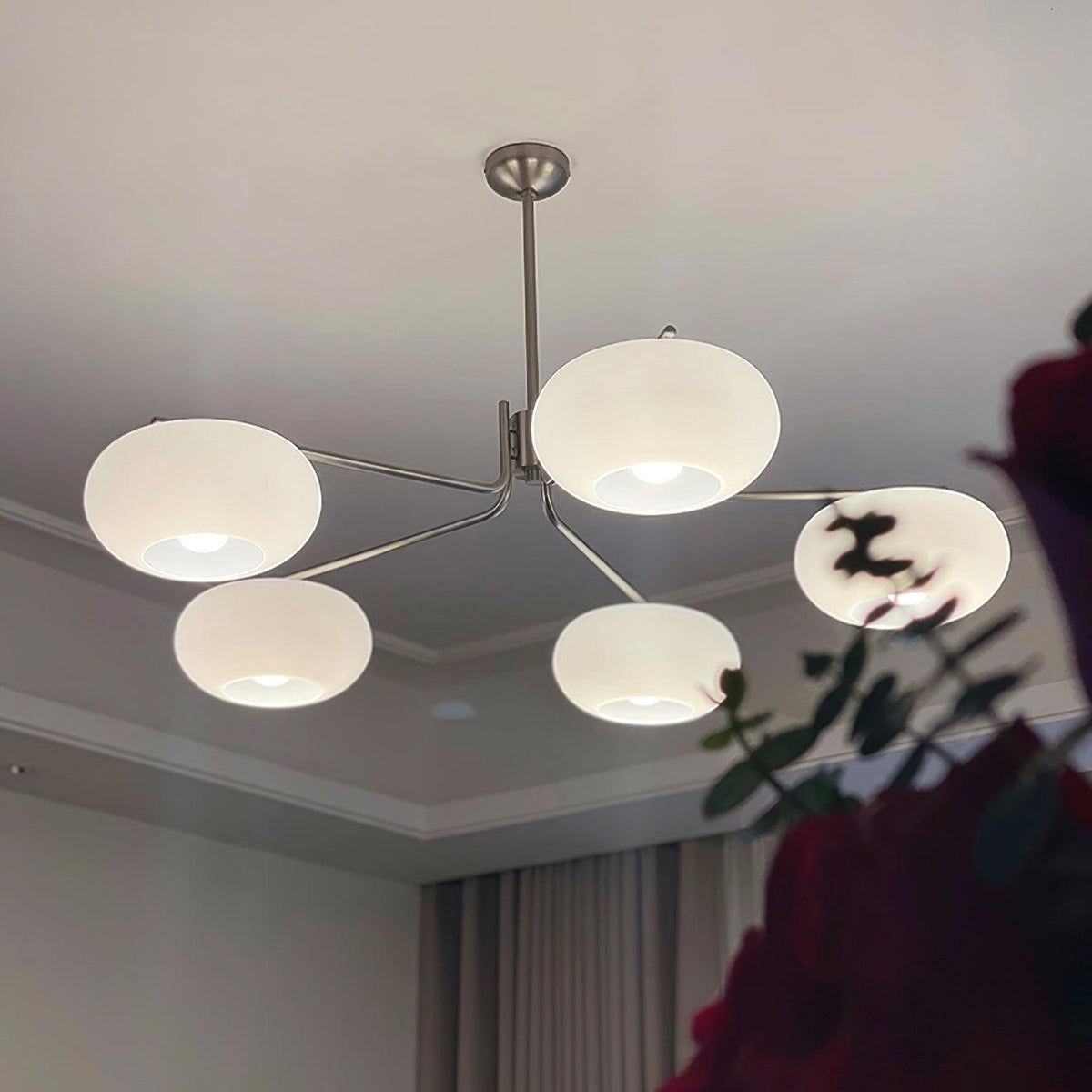 Darnwell Glass Chandelier-Moonnatur