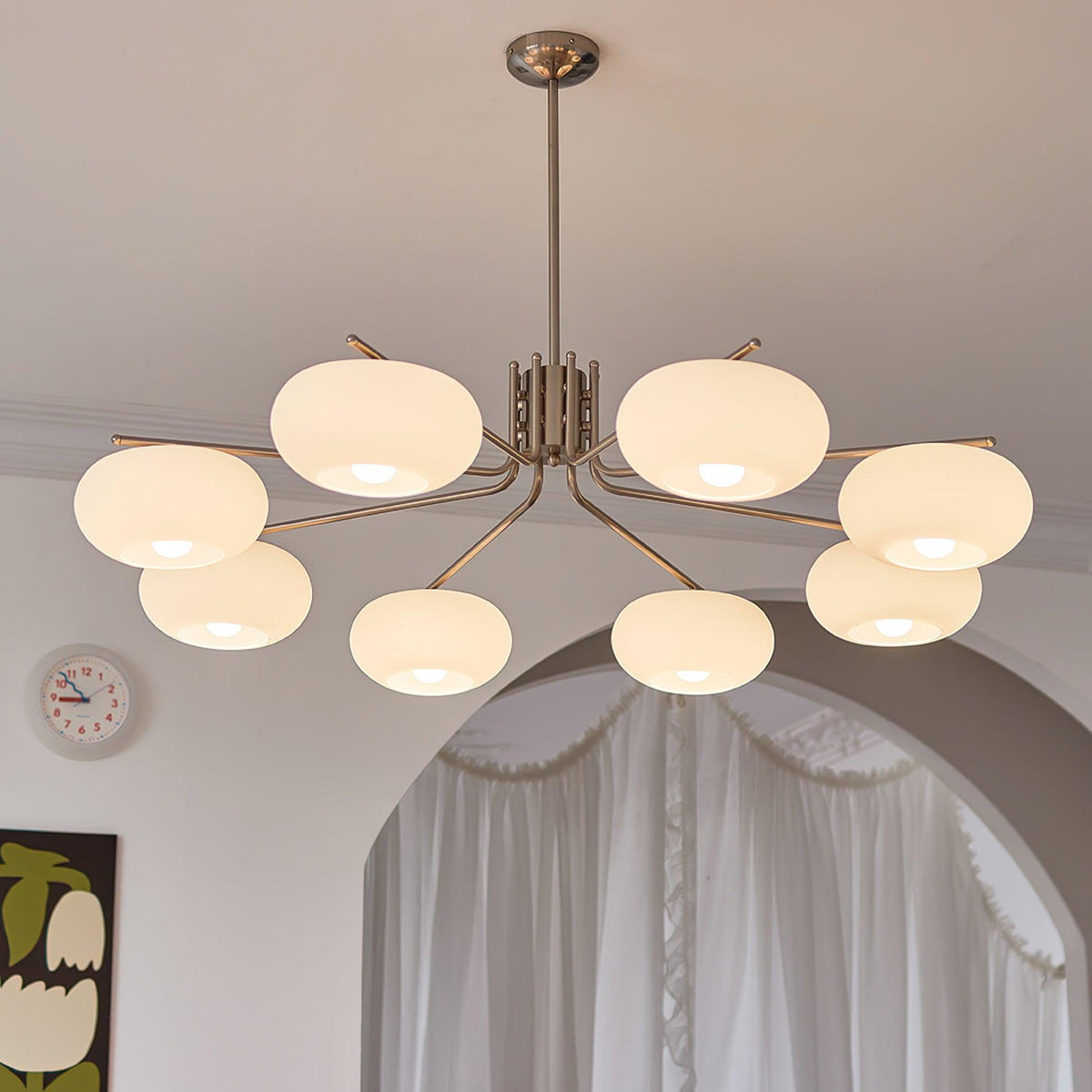 Darnwell Glass Chandelier-Moonnatur