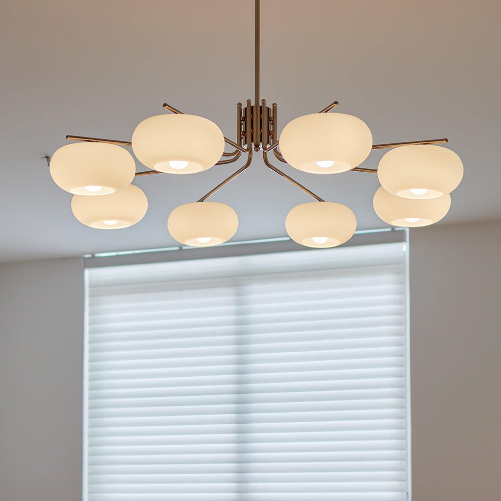 Darnwell Glass Chandelier-Moonnatur
