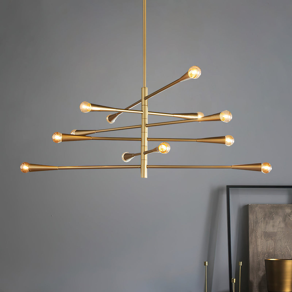 Oswenonna Brass Chandelier-Moonnatur