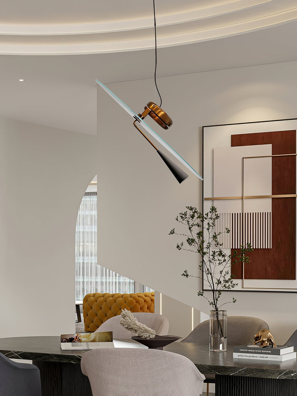 Cardeniel Acrylic Pendant Light-Moonnatur